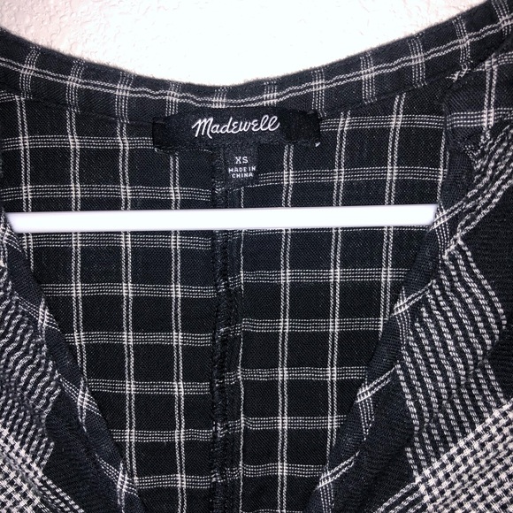 Madewell Plaid Shirt (3/4 length sleeves) - Picture 2 of 3